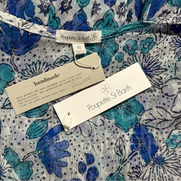 NWT Poupette St Barth Silk Alyson Floral Mini Dress Sz XS - Picture 11 of 14
